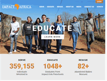 Tablet Screenshot of impactafrica.org